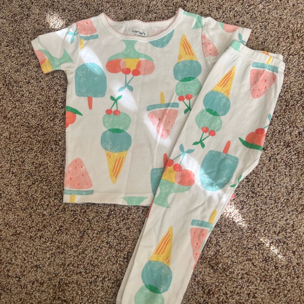 Carter's Ice Cream Print Toddler Pajama Set-2T